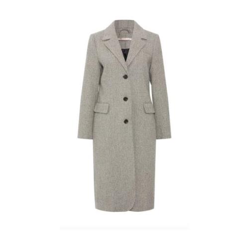 Nydelig Beige Plum Coat - Stilig og Varm