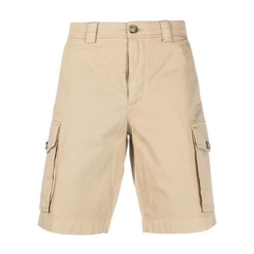 Beige Bomullsshorts