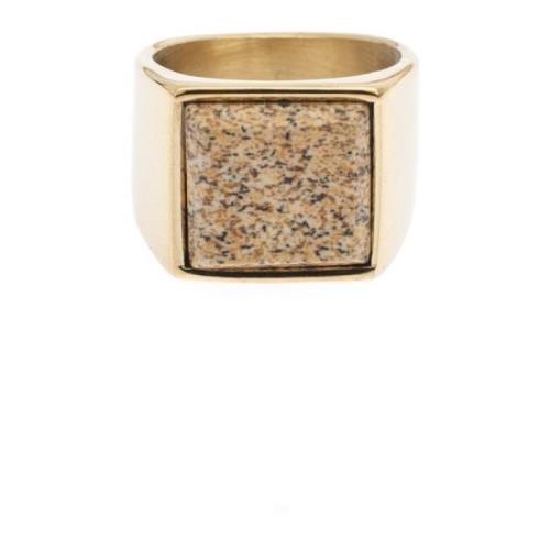 Gull Sand Marmor Signet Ring