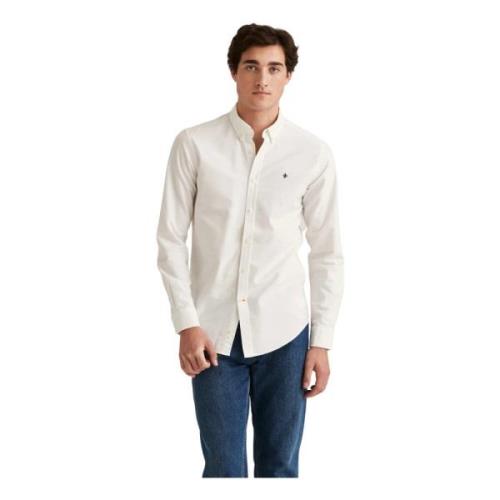 Hvit Morris Stockholm Oxford Button Down Shirt Overdeler