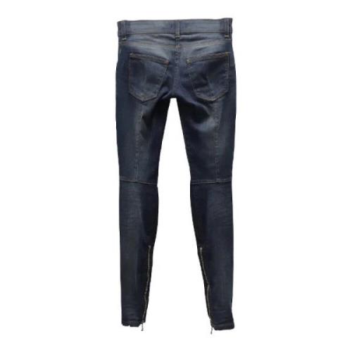 Pre-owned Blå bomull Balmain Jeans