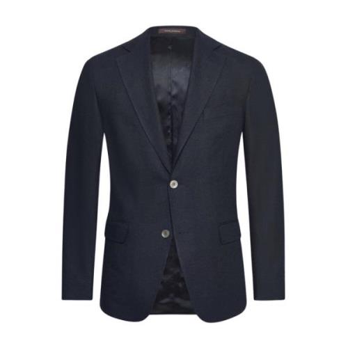 Navy Oscar Jacobson Fogerty Linen Blazer Dresser & Blazere