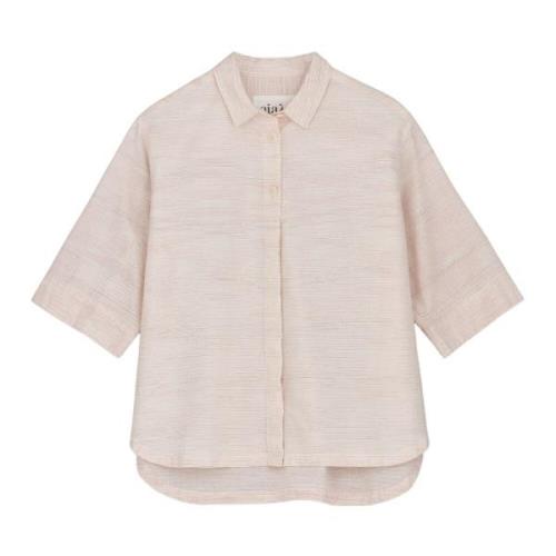 Pink Aiayu Sue Shirt Fine Stripe Nattøy