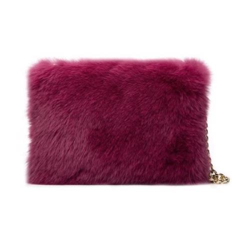 FOX FUR Pouch Wildberry