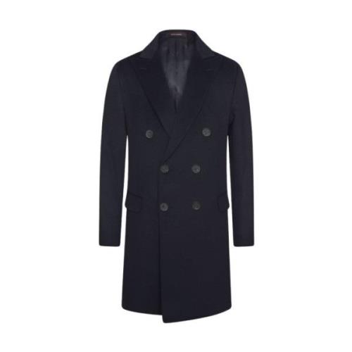 Navy Oscar Jacobson Sebastian Coat Ytterjakker