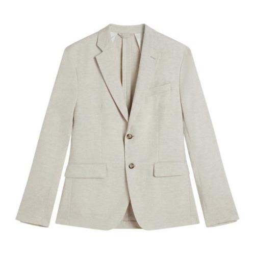 Beige J.Lindeberg Hopper U Super Linen Blazer Blazere