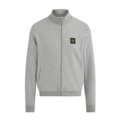 Grå Zip Through Sweatshirt