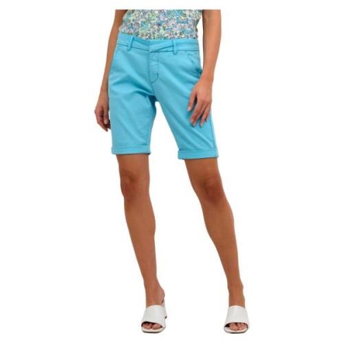 Blåturkis Cream Crcimmie Chino Shorts