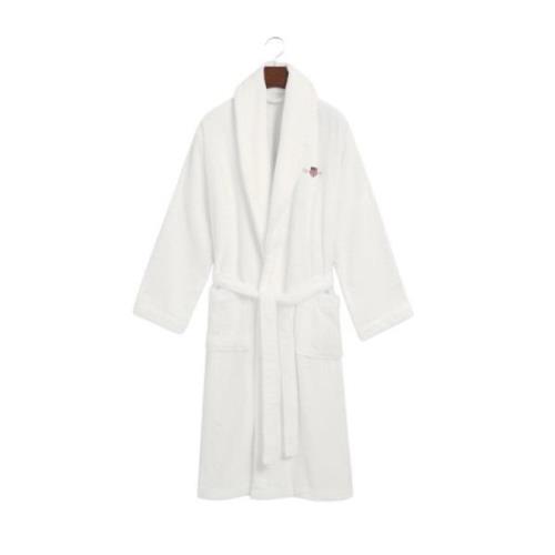 Hvit Gant Archive Shield Terry Robe Accessories