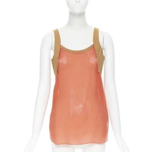 Pre-owned Oransje stoff Hermès Top