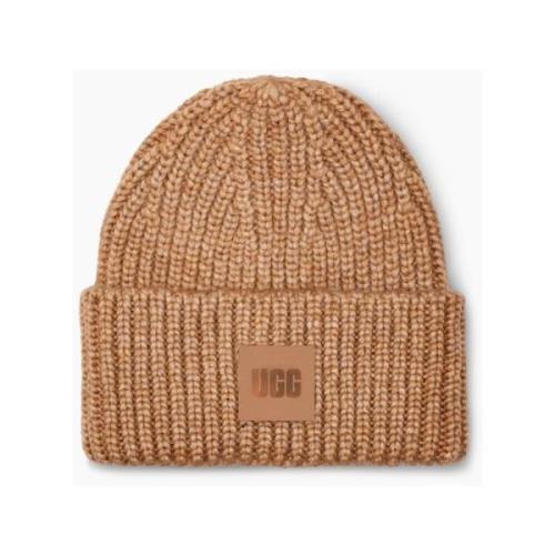 Chunky Rib Beanie med Logo