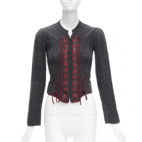 Pre-owned Grå ull Chloé Cardigan