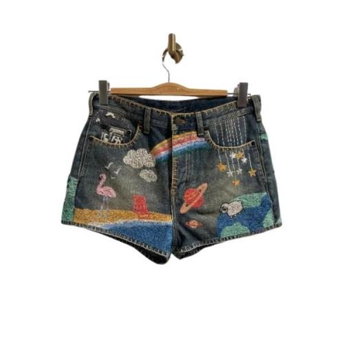 Pre-owned Blå bomull Saint Laurent shorts