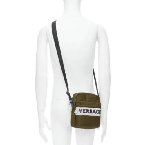 Pre-owned Grønn nylon Versace Crossbody Bag