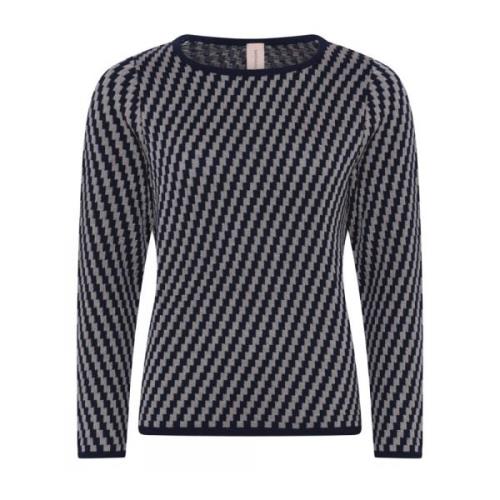 Spesiell Rutet Pullover Bluse