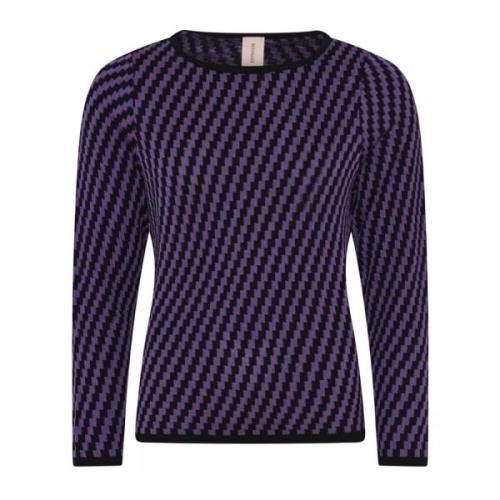 Spesiell Rutete Pullover Bluse