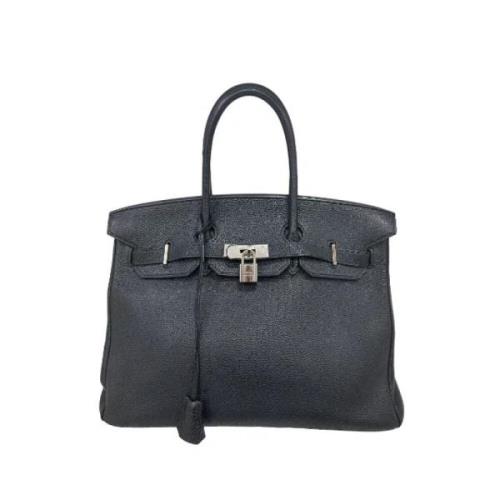 Pre-owned Hermès Birkin i svart skinn