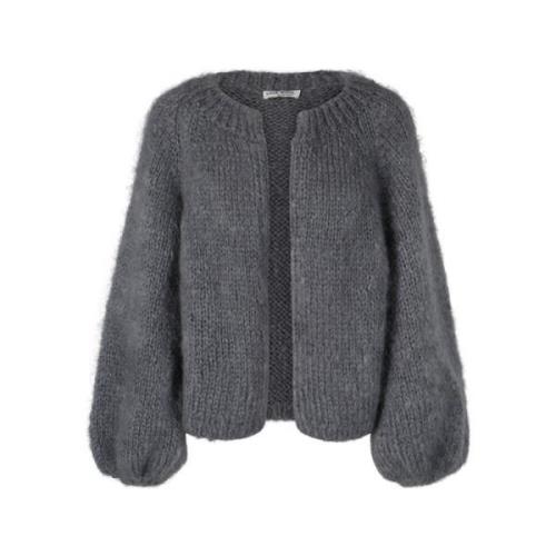 SOY Håndstrikket Mohair Cardigan