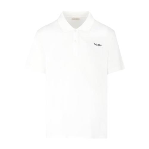 Piquet Polo Shirt i Hvit