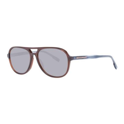 Brun Aviator Solbriller