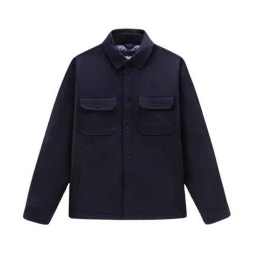 Alaskan Wool Overshirt Navy