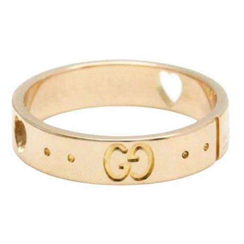 Pre-owned Gucci-ring i gullrose gull