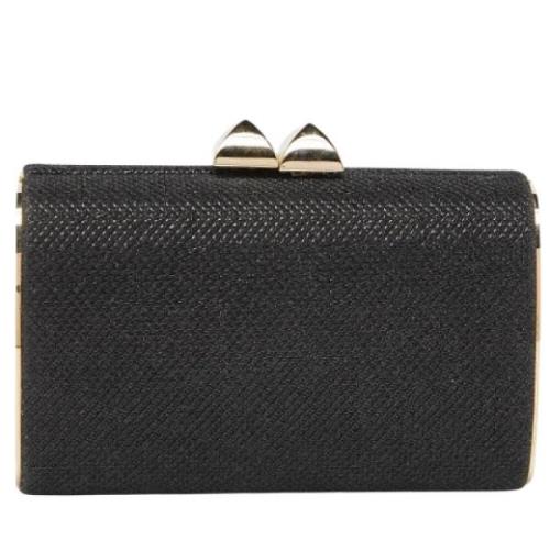 Pre-owned Svart stoff Jimmy Choo Clutch