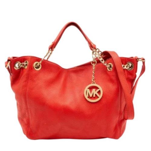 Pre-owned Oransje skinn Michael Kors veske