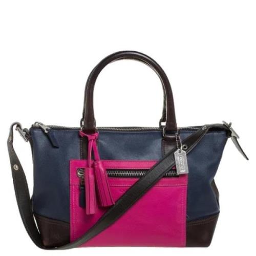 Pre-owned Flerfarget Leather Coach Tote