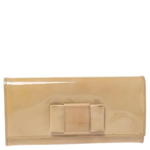 Pre-owned Beige skinn Miu Miu lommebok