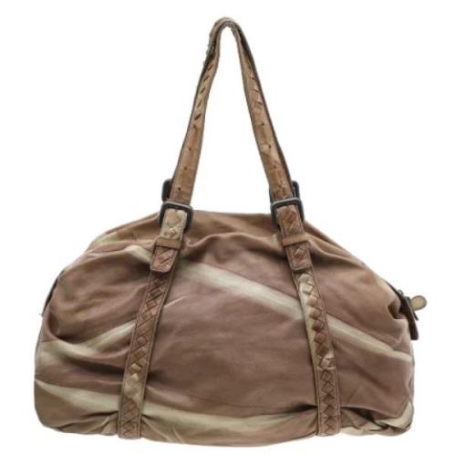 Pre-owned Beige Laer Bottega Veneta veske