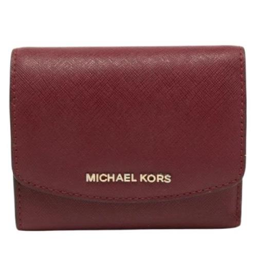 Pre-owned Burgunder skinn Michael Kors lommebok