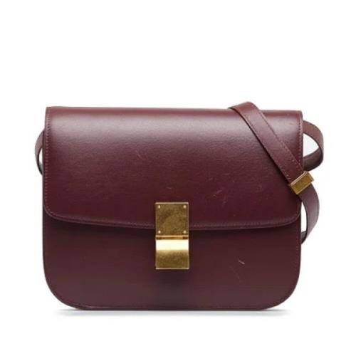 Pre-owned Rod skinn Celine Crossbody veske