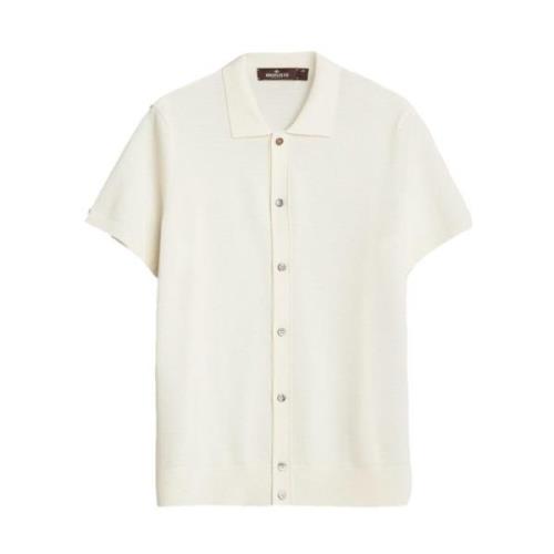 Merino Strikket Skjorte Offwhite