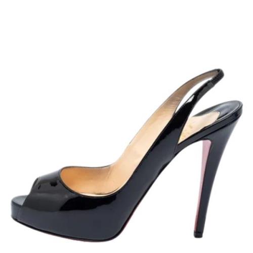 Pre-owned Svart skinn Christian Louboutin Sandaler