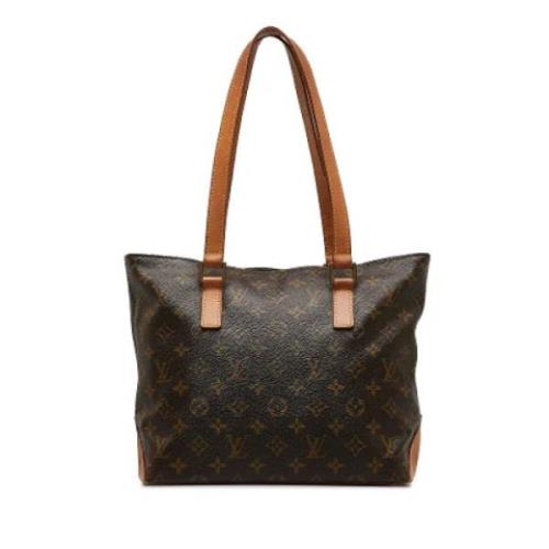 Pre-owned Brunt skinn Louis Vuitton Cabas