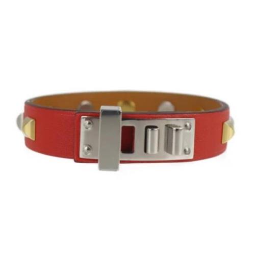 Pre-owned Rødt Hermès-armbånd i skinn