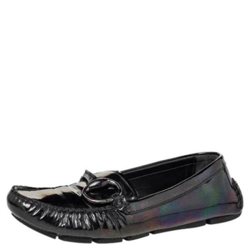 Pre-owned Flerfarget skinn Gucci Flats