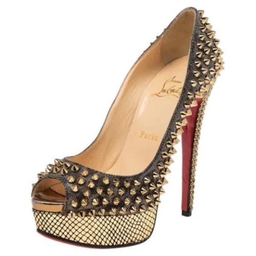 Pre-owned Gullstoff Christian Louboutin haeler