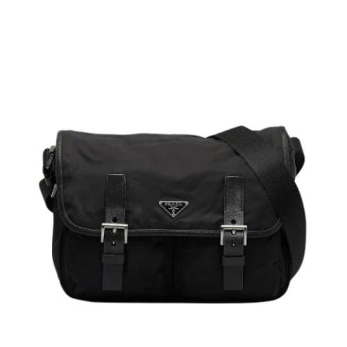 Pre-owned Svart lerret Prada Messenger Bag