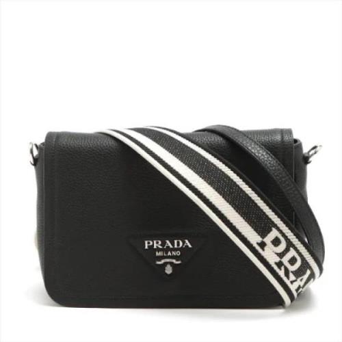 Pre-owned Svart skinn Prada skulderveske