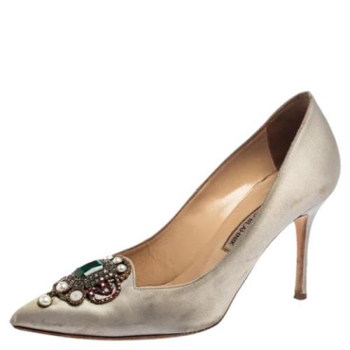 Pre-owned Gra sateng Manolo Blahnik haeler