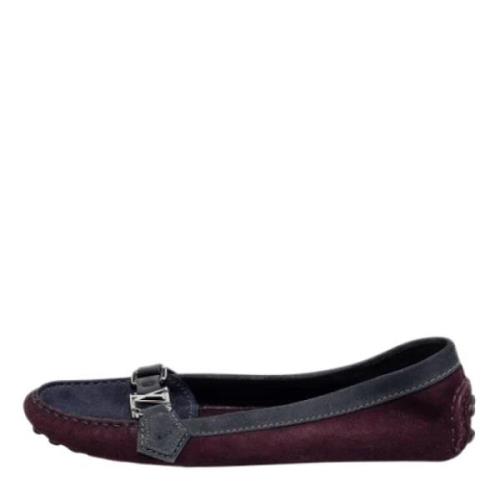 Pre-owned Flerfarget semsket skinn Louis Vuitton Flats