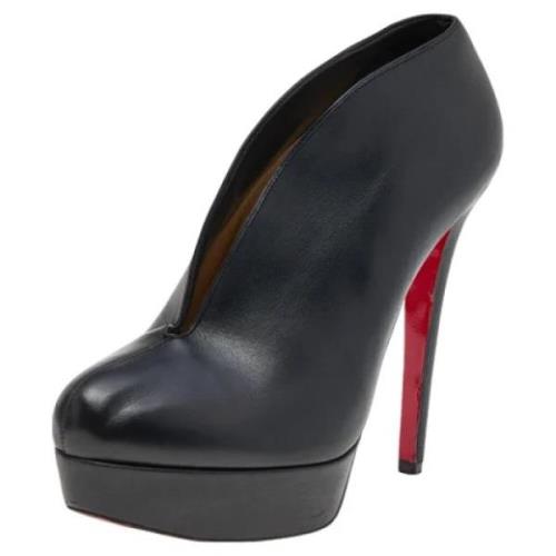 Pre-owned Svart skinn Christian Louboutin stovler