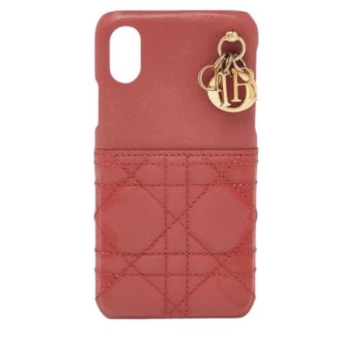 Pre-owned Rosa skinn Dior Case