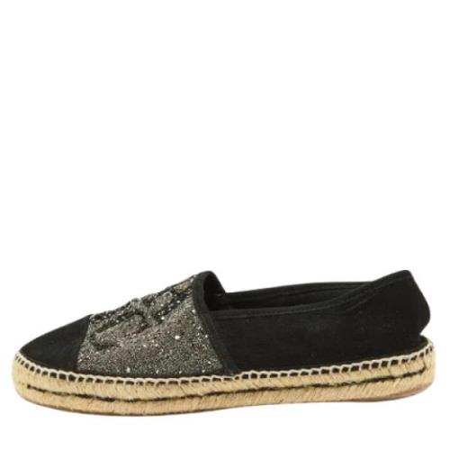 Pre-owned Svart semsket skinn Carolina Herrera Espadrilles