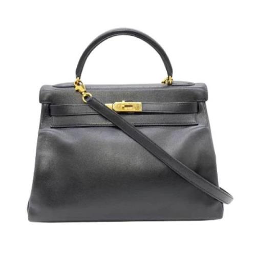 Pre-owned Svart skinn Hermes Kelly