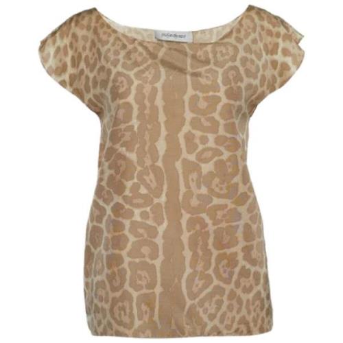 Pre-owned Beige Fabric Yves Saint Laurent Top