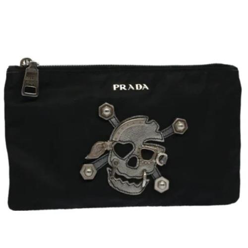 Pre-owned Svart stoff Prada Clutch