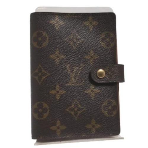 Pre-owned Brunt lerret Louis Vuitton Agenda